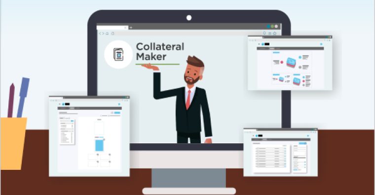 Collateral Maker is a content repository and simple “point and click” content creation tool for building all different types of print and digital collateral.